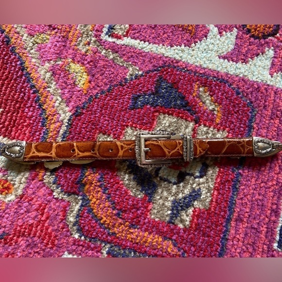 Vintage Genuine Leather Silver Belt - Picture 3 of 9